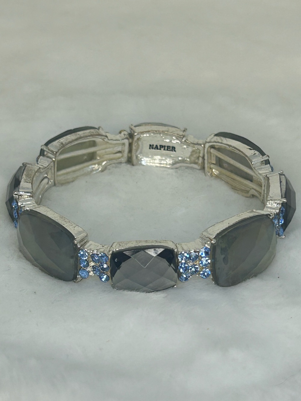 NAPIER SHADES OF BLUE STRETCH BRACELET